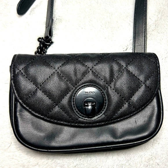 Aldo Black Belt Bag - Picture 1 of 2